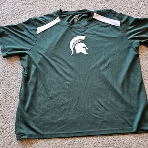Pro Edge Green and White Short Sleeve Tee